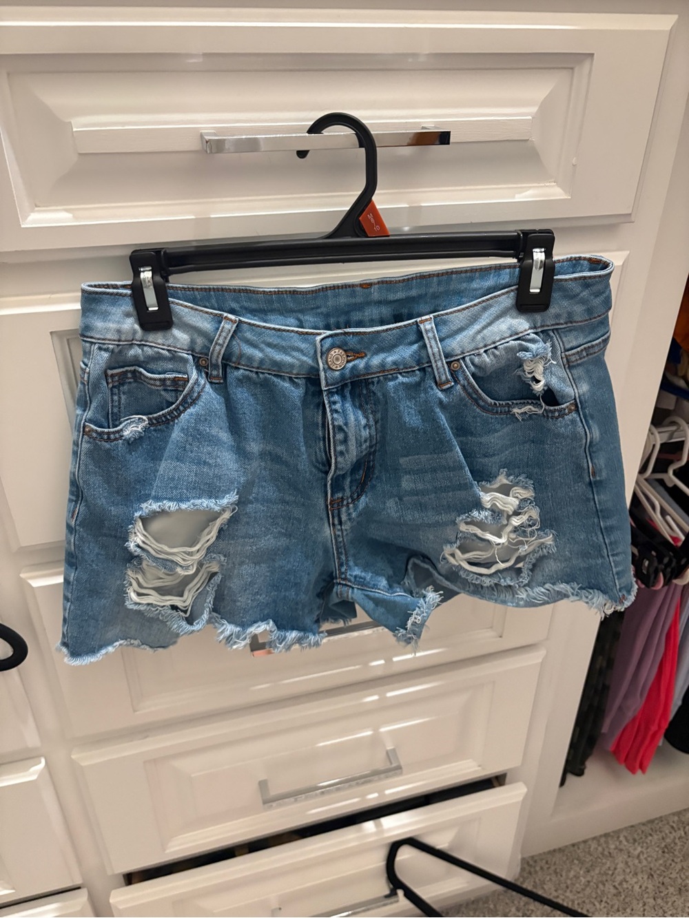 Light Blue ripped Denim Women’s Shorts